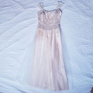 Jessica McClintock Vintage Bridesmaid Lace and Tulle Bridal Dress